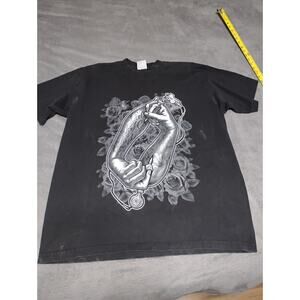 Vtg Westcoast StreetGear 2XL Only GOD Can Judge Me 96's Chicano Y2K Black Tshirt